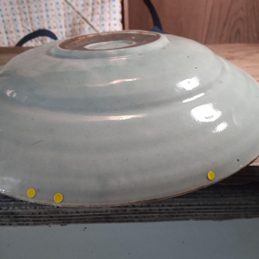 初期伊万里～淡青磁草花文様尺越大皿 - メルカリ