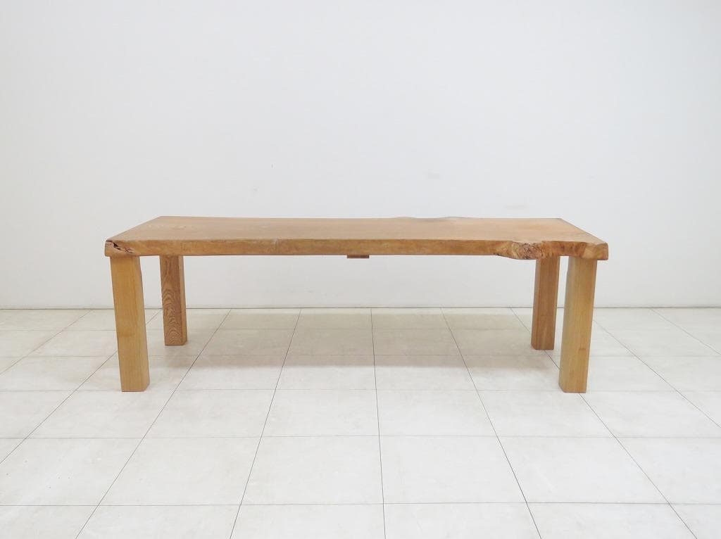 ぽぽる様 逸品 欅 ケヤキ 無垢材 一枚板 ダイニングテーブル 厚さ 7cm