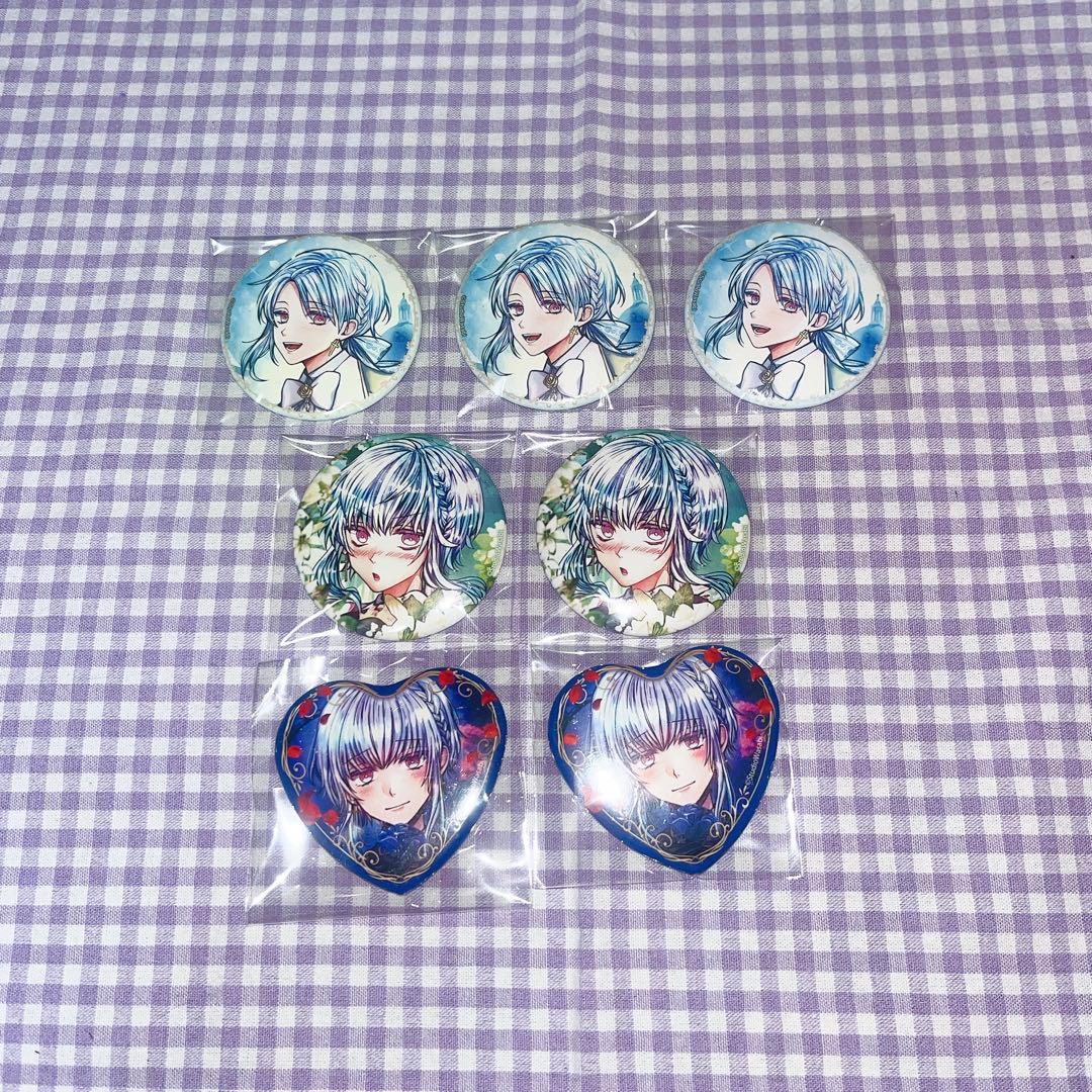 あくねこ フルーレ 缶バッジ ぱしゃこれ 箔押し 悪魔執事と黒い猫