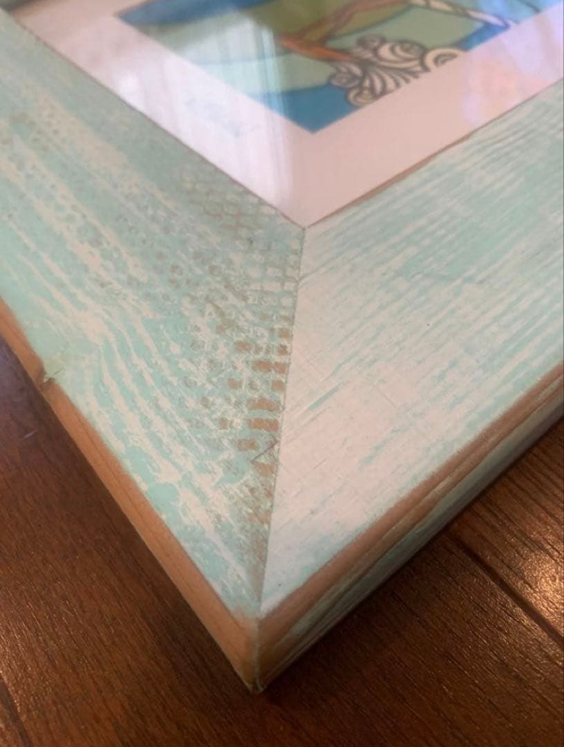 正規品　ヘザーブラウン ハワイアート 正規フレーム・額縁付き　サーフガール