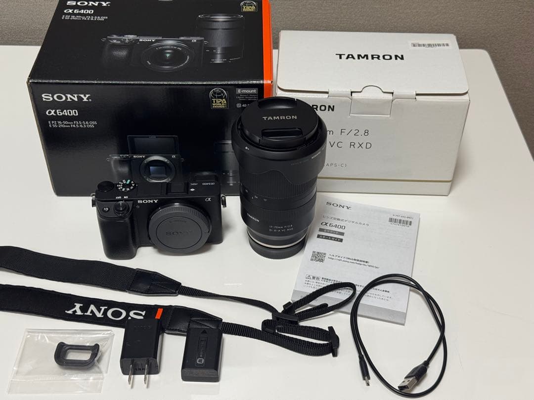 SONY α6400 ミラーレス一眼 TAMRONレンズセット