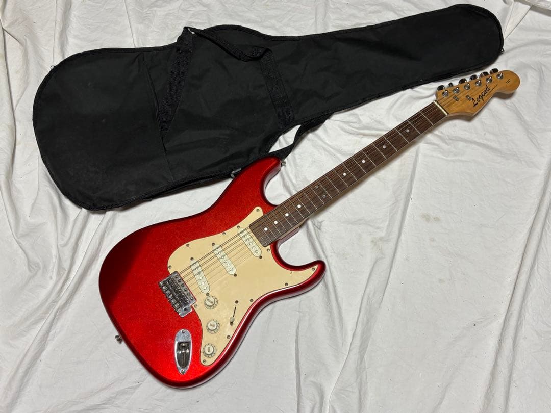 Legend エレキギター　ストラト　キャンディアップルレッド1926-02-1 Legend エレキギター ストラト キャンディアップルレッド1926-02-1