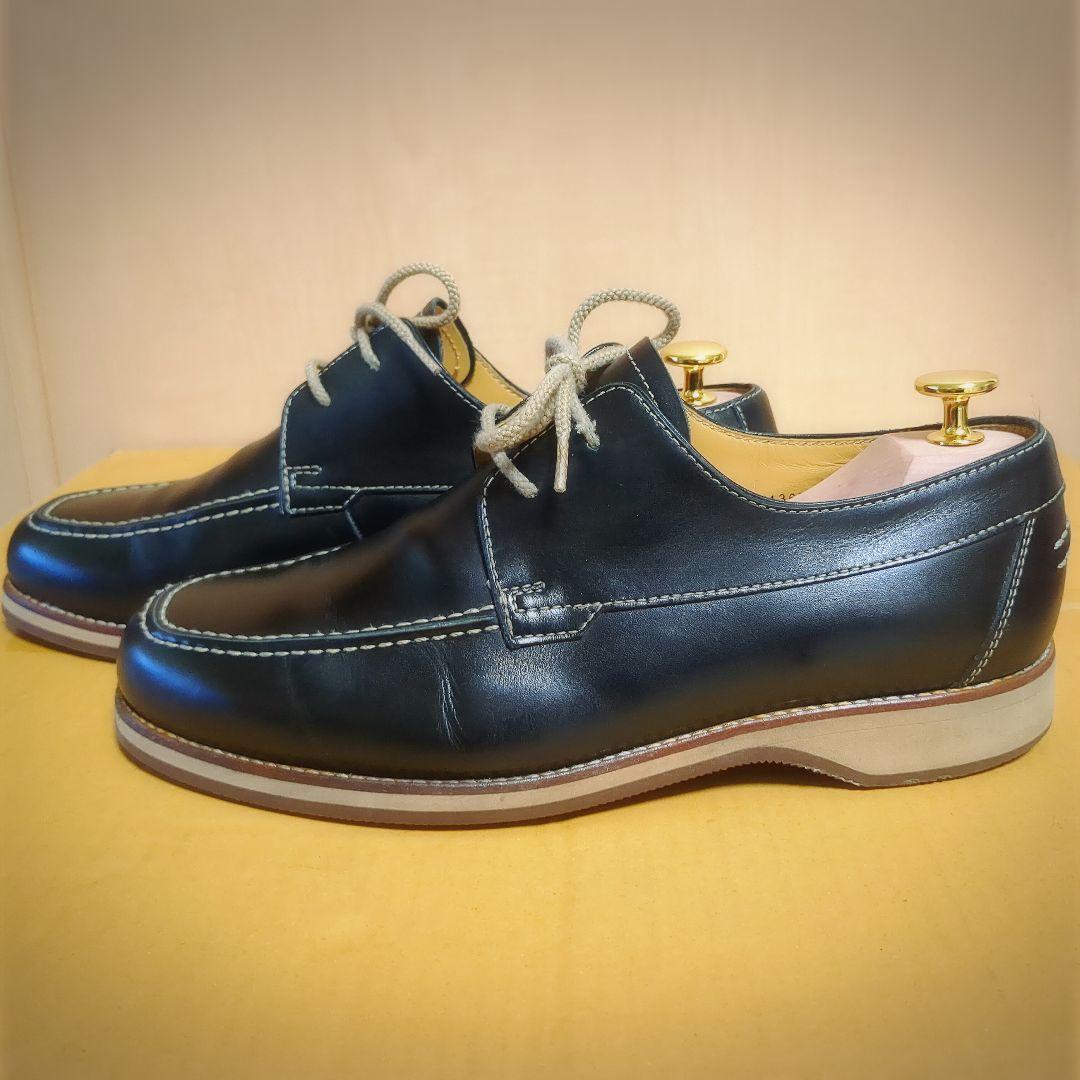 美品 BURBERRY LONDONバーバリー ロンドン レザーデッキシューズ