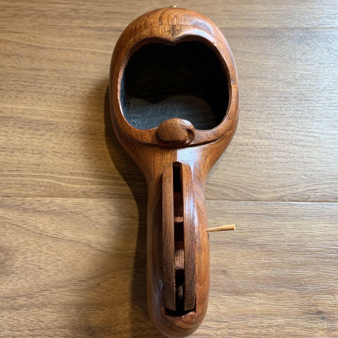 未使用 坪源 墨つぼ 墨壺 神代仕上 225mm 欅 宮大工 大工 神社仏閣