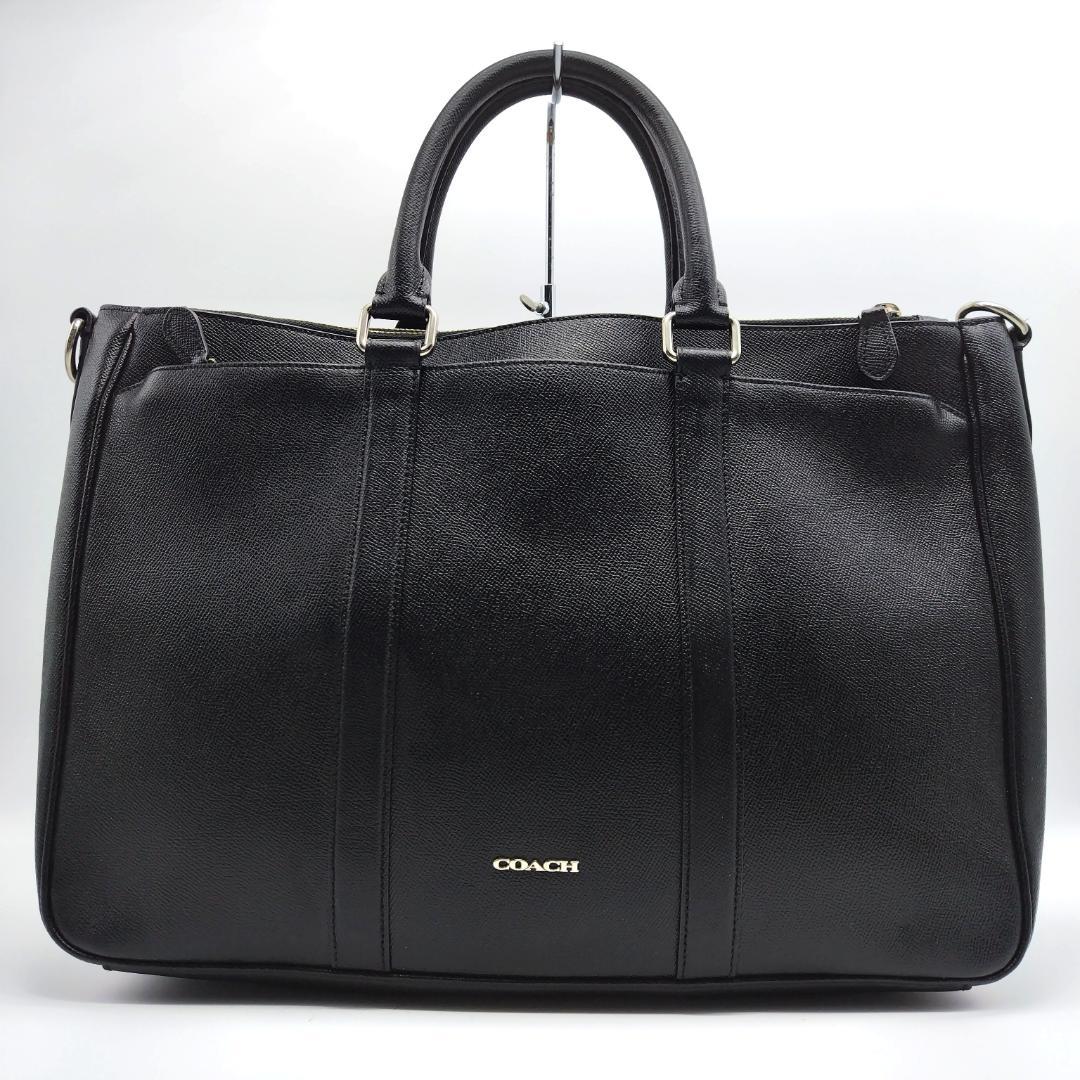 コーチ ビジネスバッグ 2way ブラック メトロポリタン 本革 大容量 肩掛け