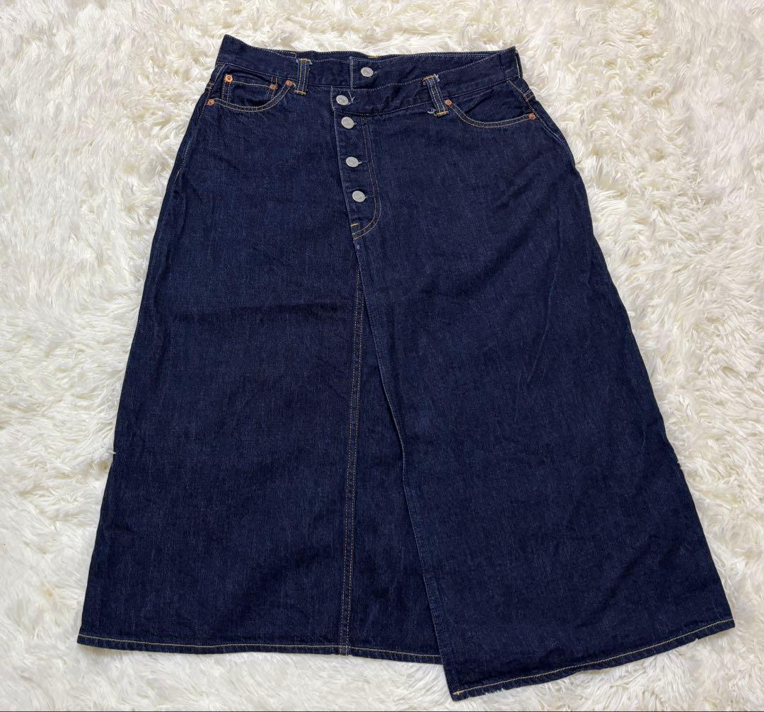 桃太郎ジーンズ　デニム　スカート　Lサイズ　児島ジーンズ SK0103