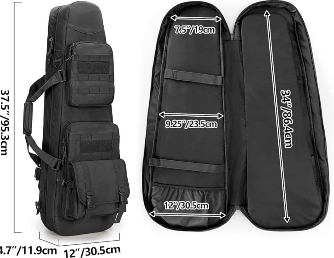 DSLEAF ガンケース 2丁収納 36インチ/90cm対応