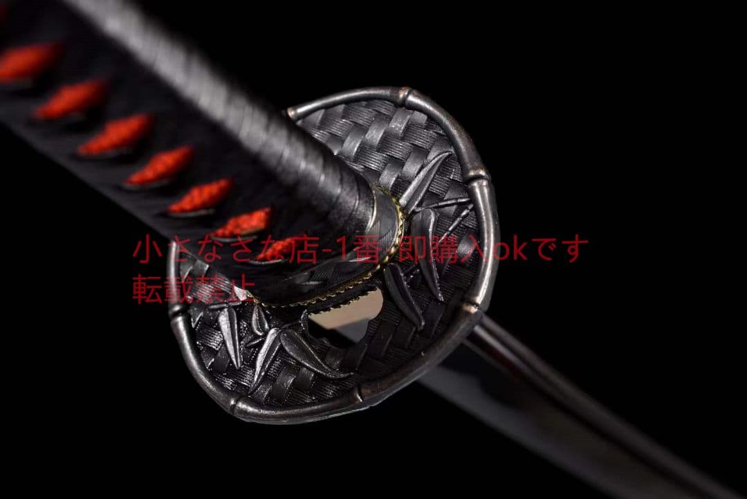 【狂殺】中炭素鋼発黒武士刀  古兵器 武具 刀装具 日本刀 模造刀 居合刀