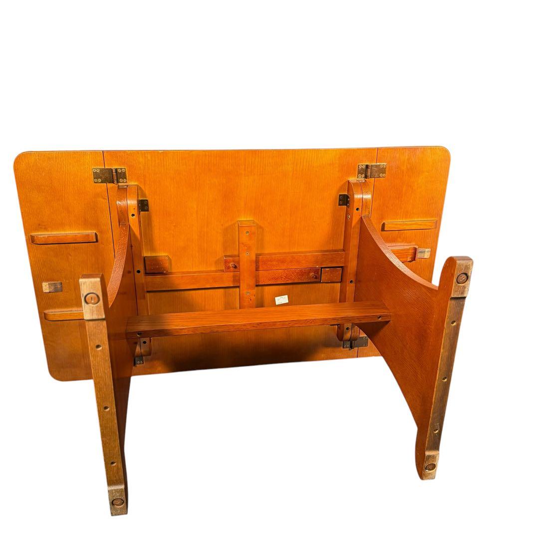 HR657 【木目が美しい】三越ブルージュ　現カントリーハウス　拡張テーブル