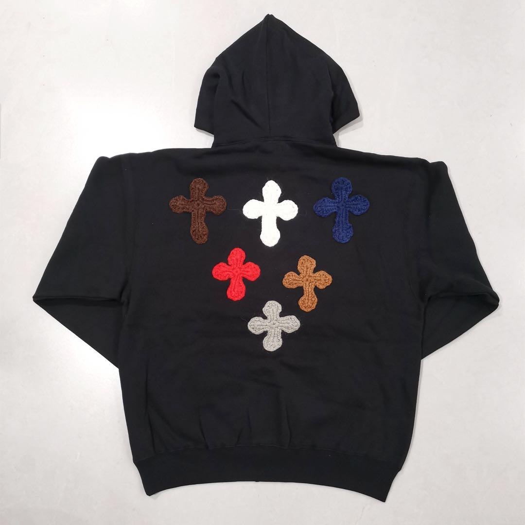 c プルオーバーフーディー 黒 M