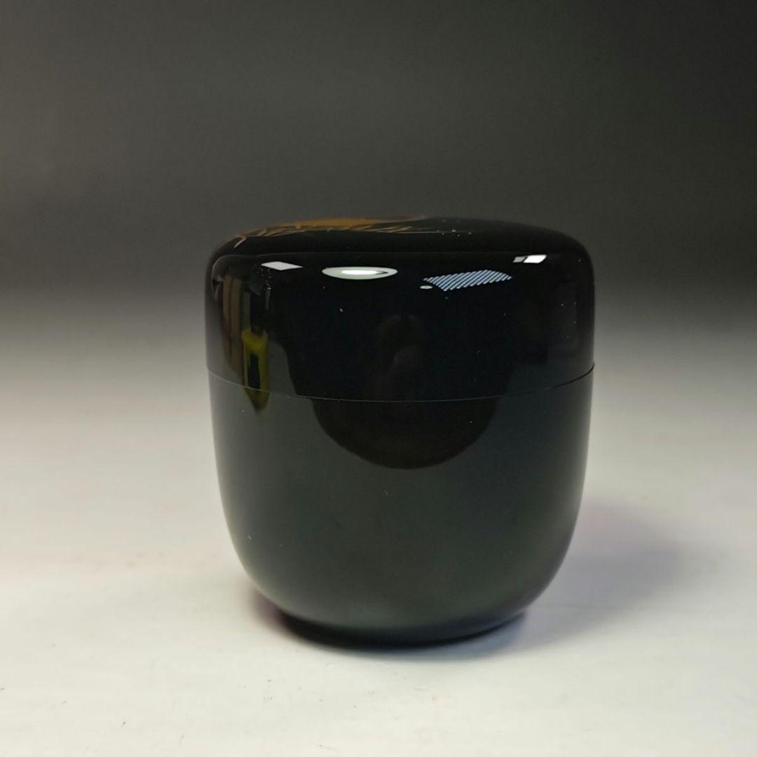 イ777 棗『塗師 松斉』『曳舟蒔絵 中棗 共箱』茶器 茶入 茶道具｜