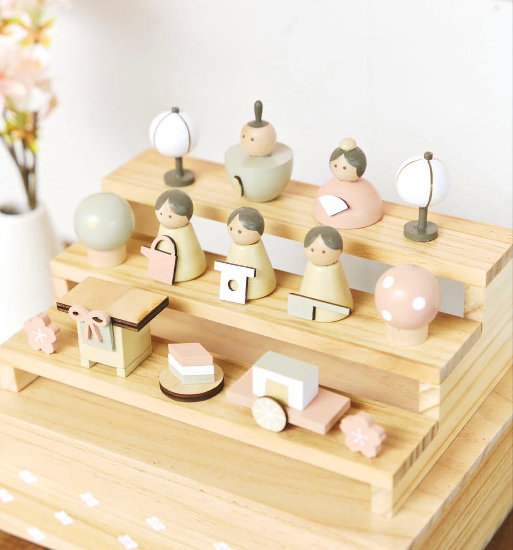 M*o様 サリュSalyu完売品★収納できる雛人形セット★ひなまつりひな人形スリ