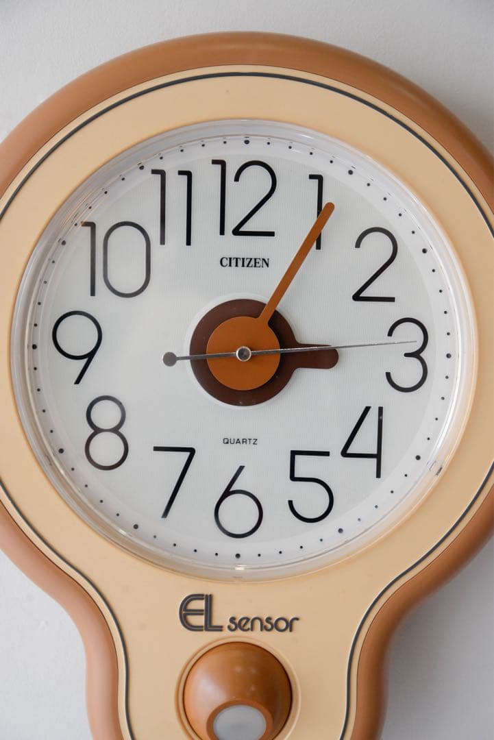 掛時計　CITIZEN EL sensor ポストモダン　レトロ