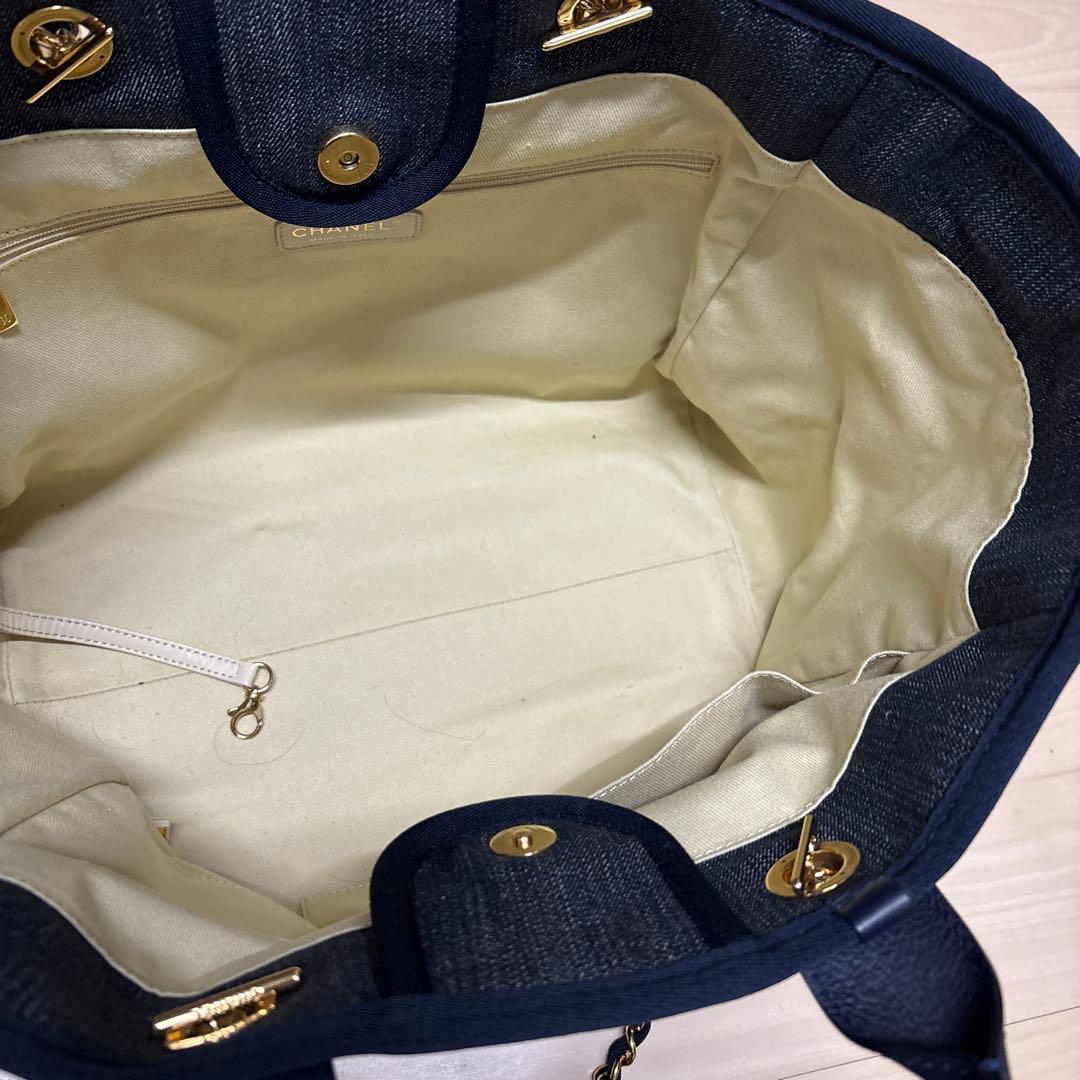 CHANEL ショルダーバッグ ネイビー デニム