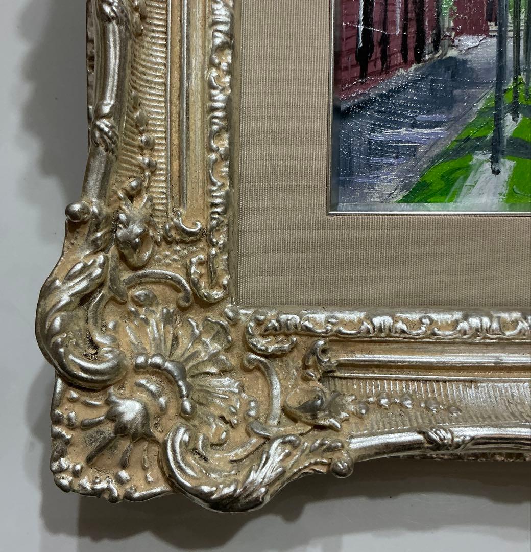 絵画・額縁・油絵・麻倉雄一郎・雨上がりのホールン・ボールドキャンバス(色紙)