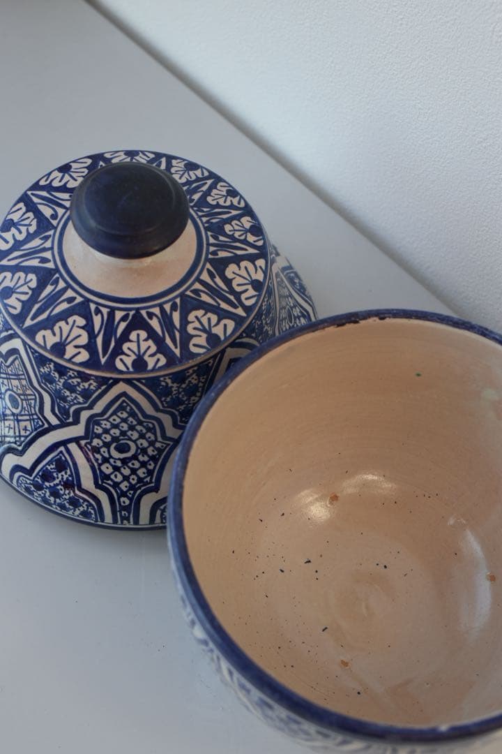 モロッコ食器　フェズ産 陶器ボウル　モロッコ陶器