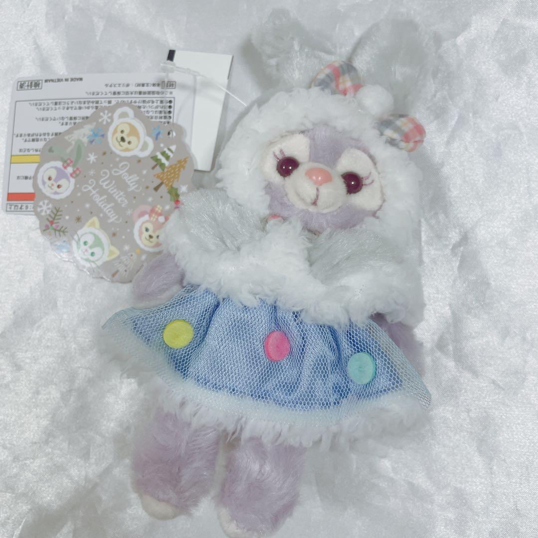 ダッフィー&フレンズ　ステラルー　ぬいぐるみバッジ　ウィンターホリデー