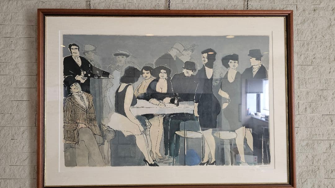 12/30まで販売　デビット・シュノイヤー ミルクレープ レストラン2 デビット・シュノイヤー 絵画 シルクスクリーン 版画 「レストラン・2