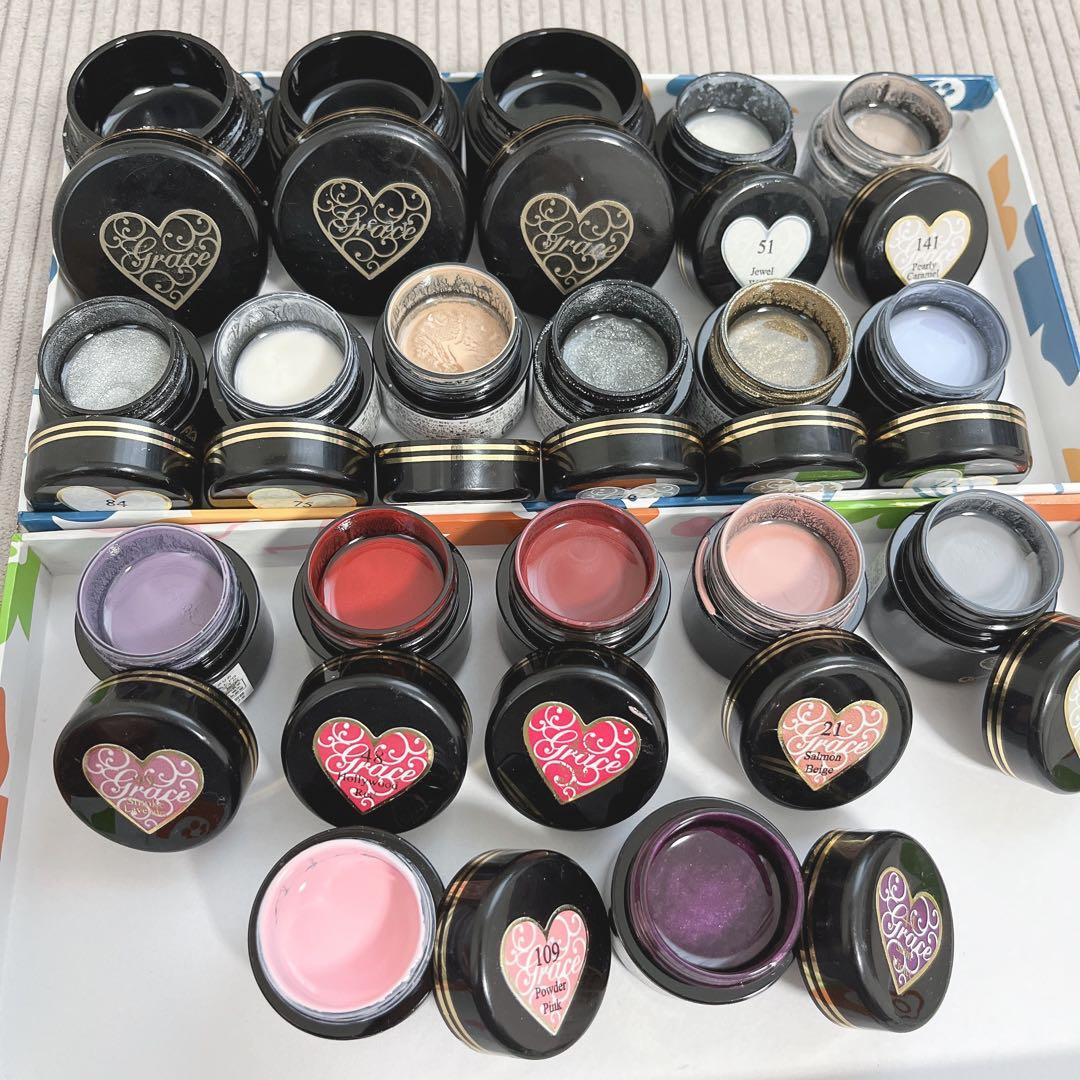 グレースジェル ネイル まとめ売り 筆 トップ ベース Grace Gelの通販