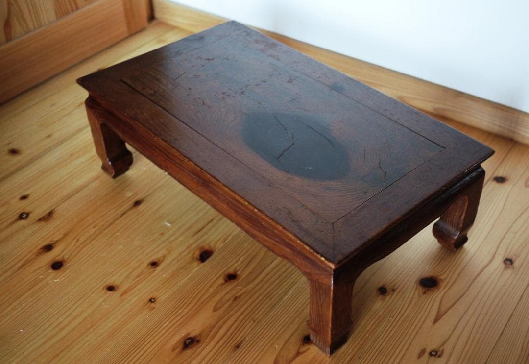 松の花台 盆栽台 煎茶道具 長方平卓 肥松指物 座卓