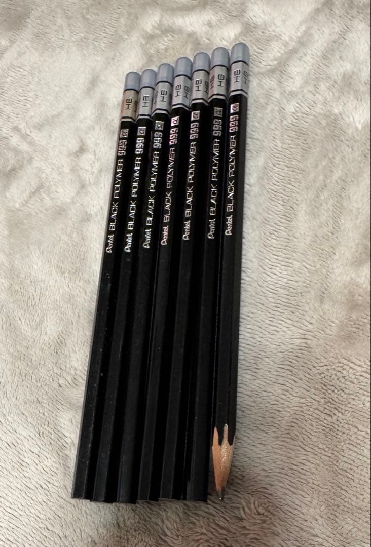 ぺんてる ブラックポリマー 999α HB 7本セット