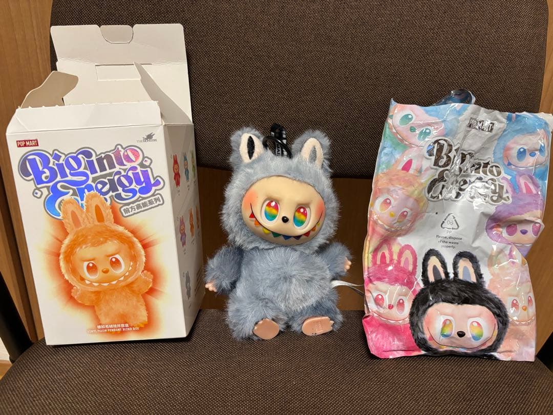 ラブブ袋】THE MONSTERS Plush Flower Bag Brown ラブブ s-l400.jpg