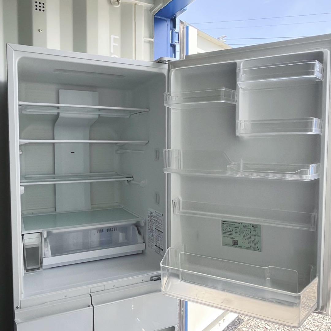 取付無料！パナソニック高性能おしゃれホワイトインテリアガラス5ドア