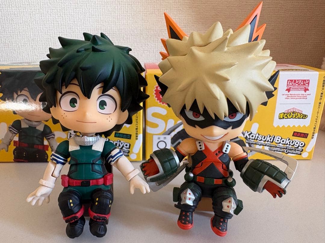 僕のヒーローアカデミア　ねんどろいど　緑谷出久　爆豪勝己　すわっちゃお