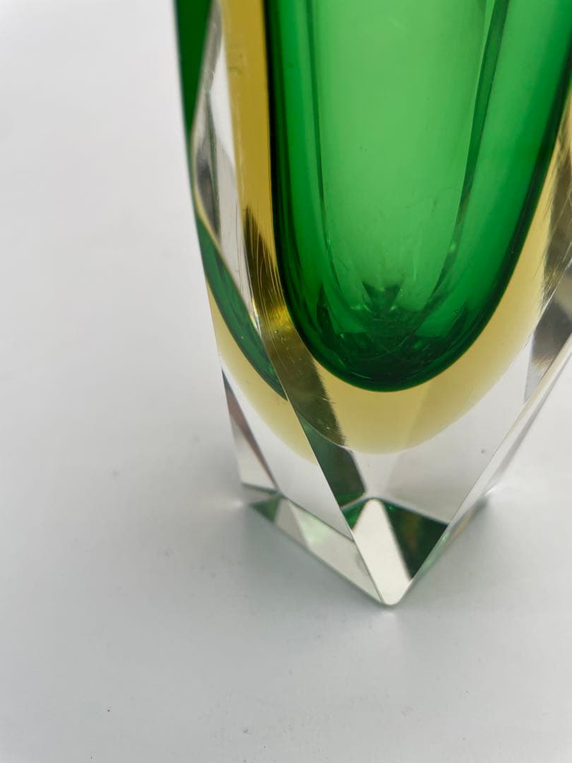 ミッドセンチュリー ヴィンテージムラーノガラス 花瓶 オブジェ