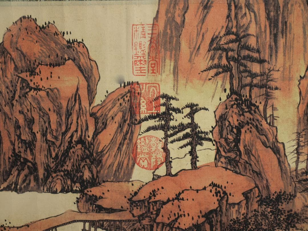 中国明時代の絵 激安骨董品 肉筆保証古美術 BD405A3-3