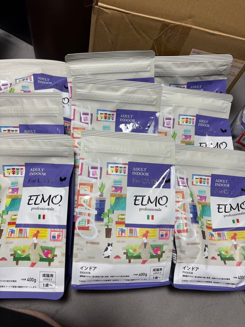 9.6kg ELMO 成猫用室内ドライキャットフード