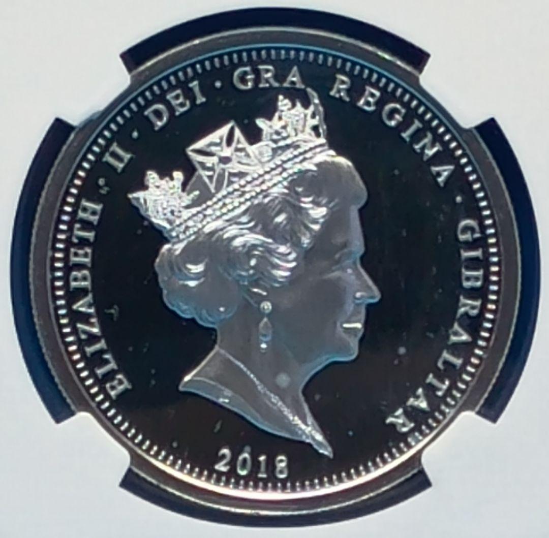 2018 ジブラルタルエリザベス女王戴冠65周年銀貨 NGC PF70UC FR - メルカリ