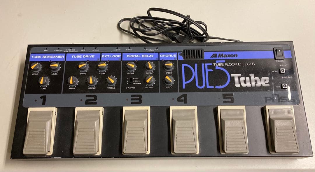 Maxon PUE-5 ギターマルチエフェクター ACアダプター付属 Maxon PUE-5