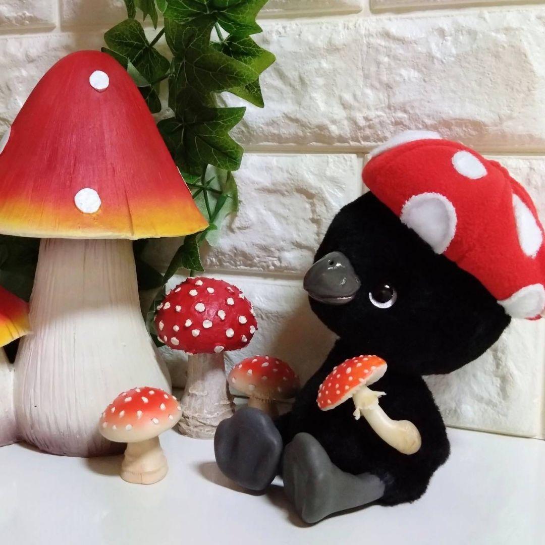 ぬいぐるみ✽アートドール✽手足可動✽カラスのかーくん✽中サイズ ぬい