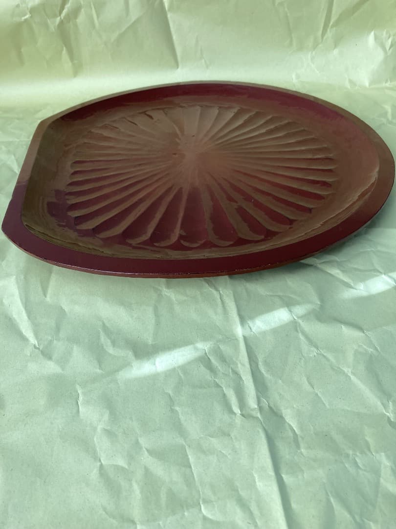 藤原盆 / 骨董　木地盆