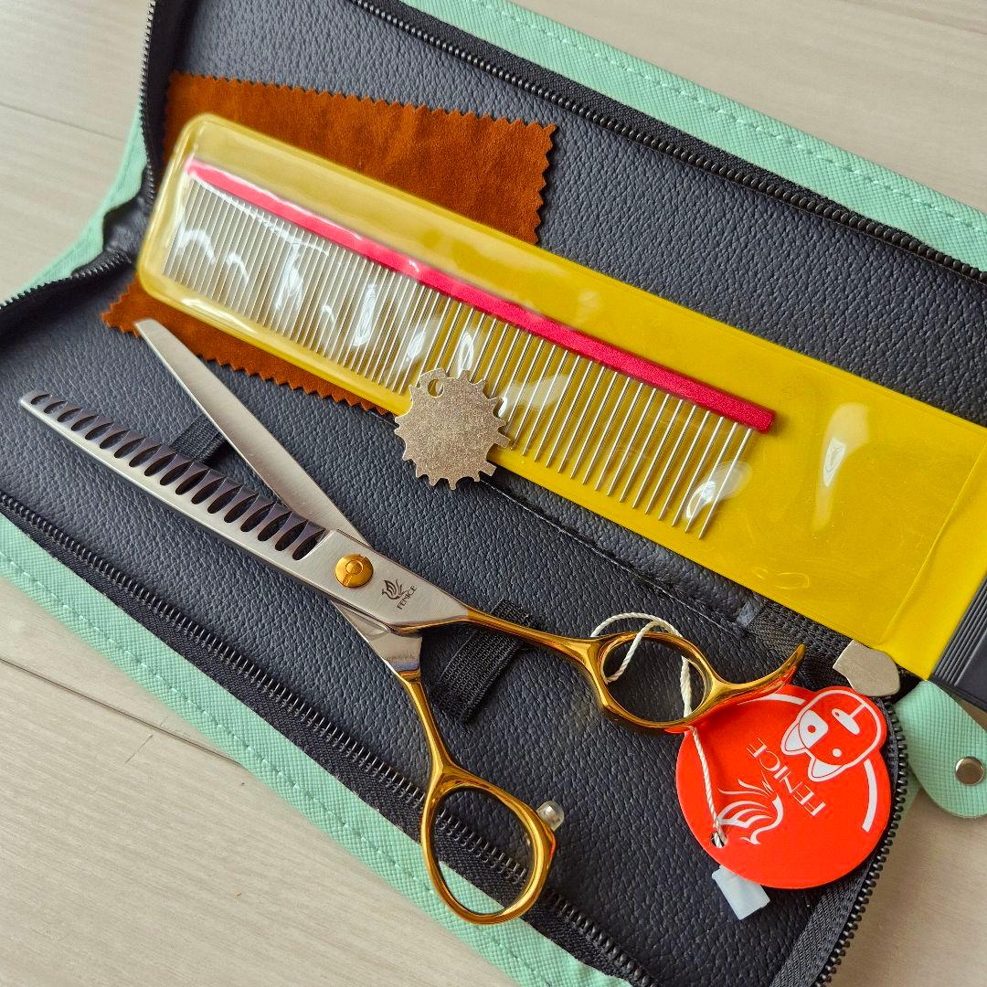 新品☆フェニーチェ トリミング用セニングシザー&超軽量トリミングコーム