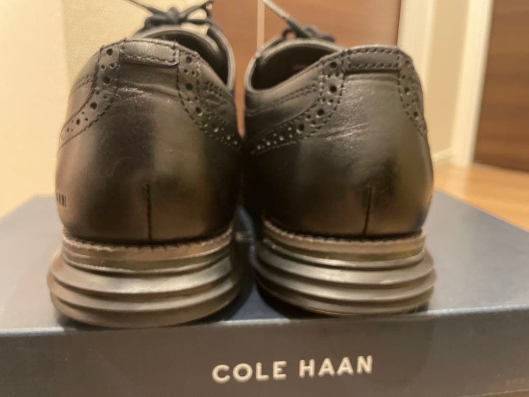 【美品】コールハーンCOLE HAAN ブラック ドレスシューズウィングチップ