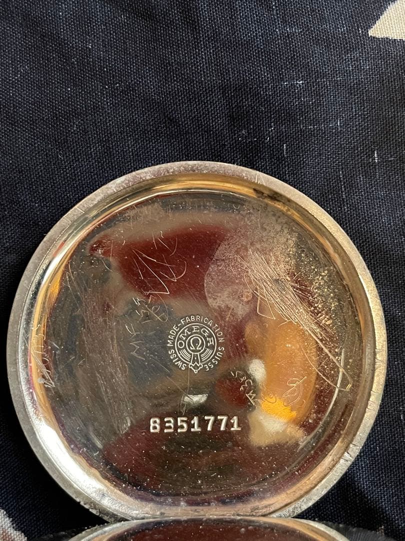 OMEGA 手巻き時計 ユニークデザイン