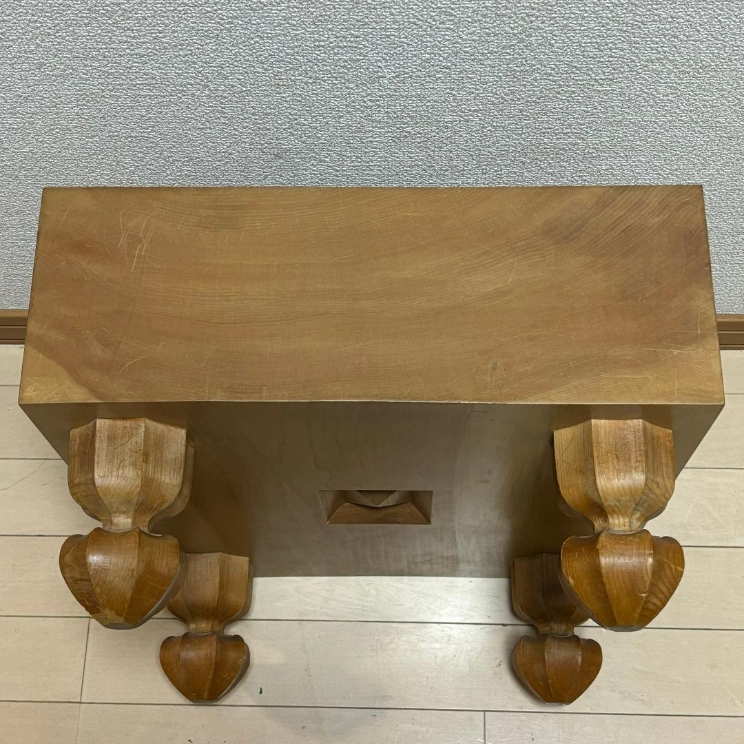 美品☆　碁盤 板目 足付 脚付碁盤