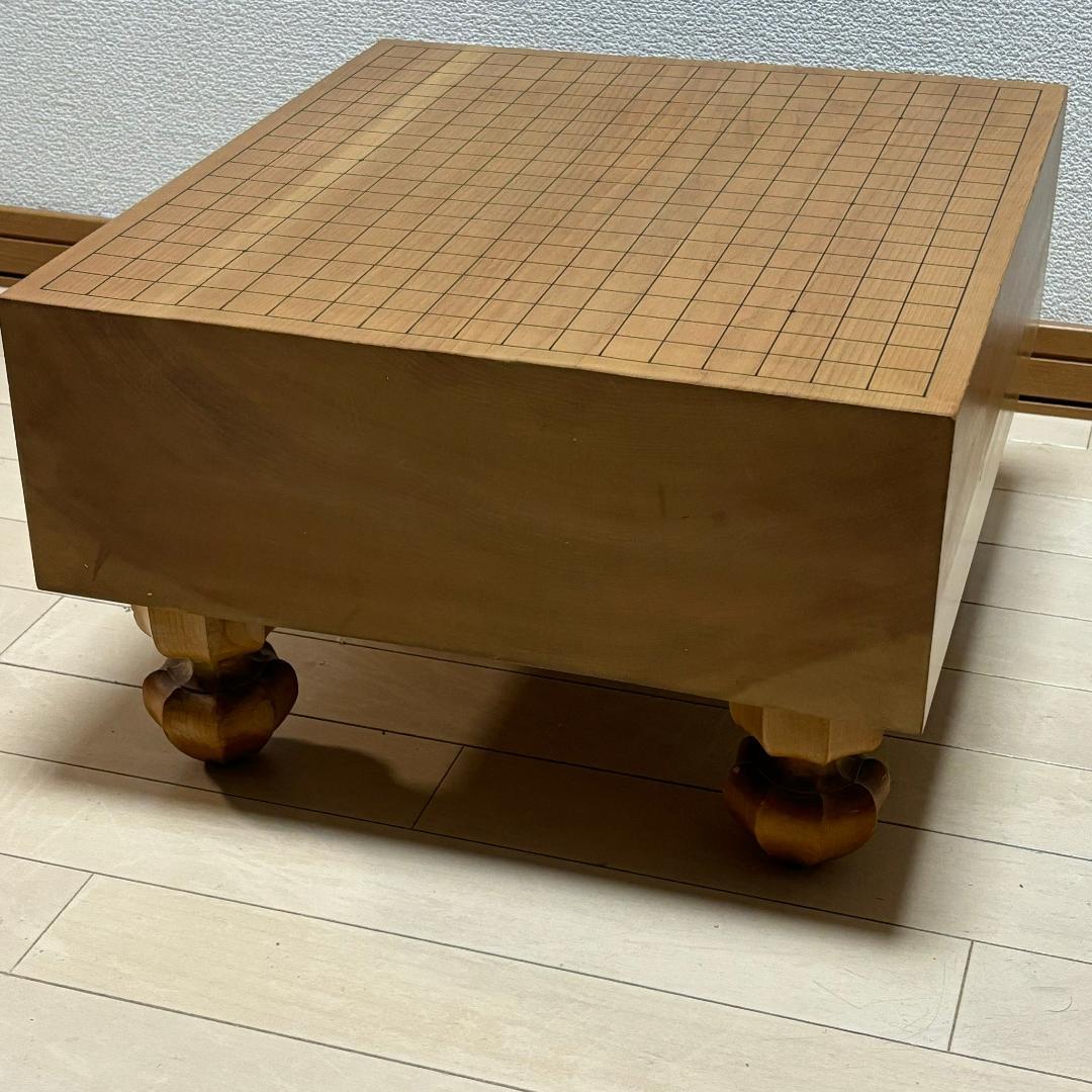 美品☆　碁盤 板目 足付 脚付碁盤