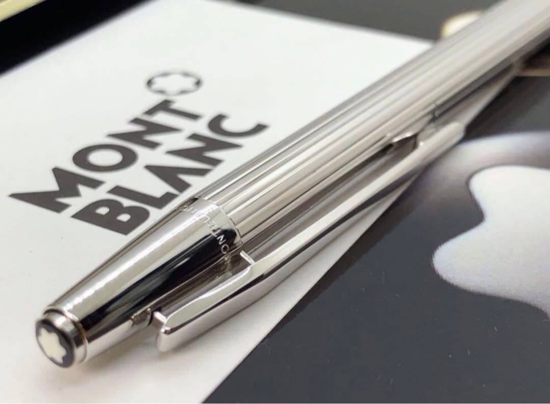 ⭐️金運アップ頂点の総プラチナ張り⭐️No1957レアな初期型S&S⭐️モンブラン社⭐️