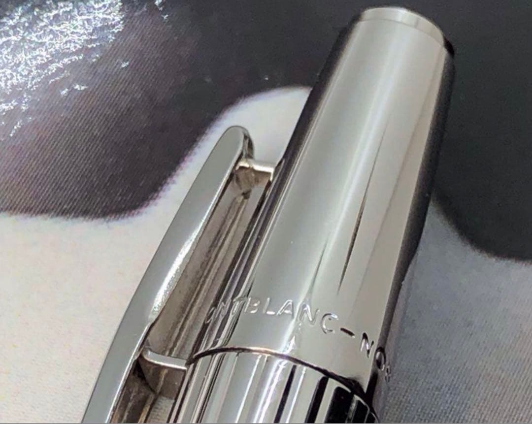 ⭐️金運アップ頂点の総プラチナ張り⭐️No1957レアな初期型S&S⭐️モンブラン社⭐️