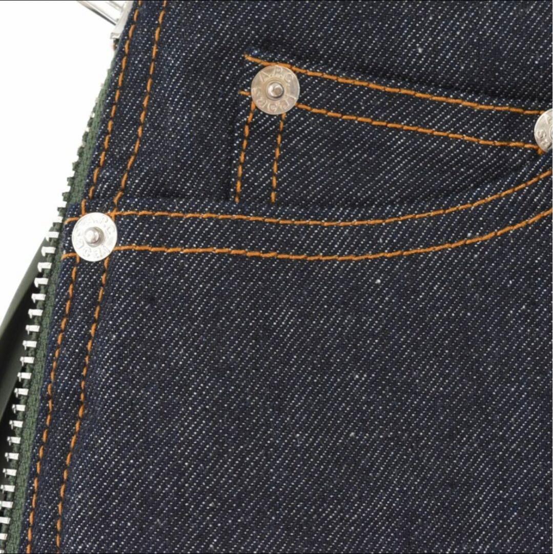 Sacai サカイ 21SS×A.P.C. サイドジッププリーツデニムスカート