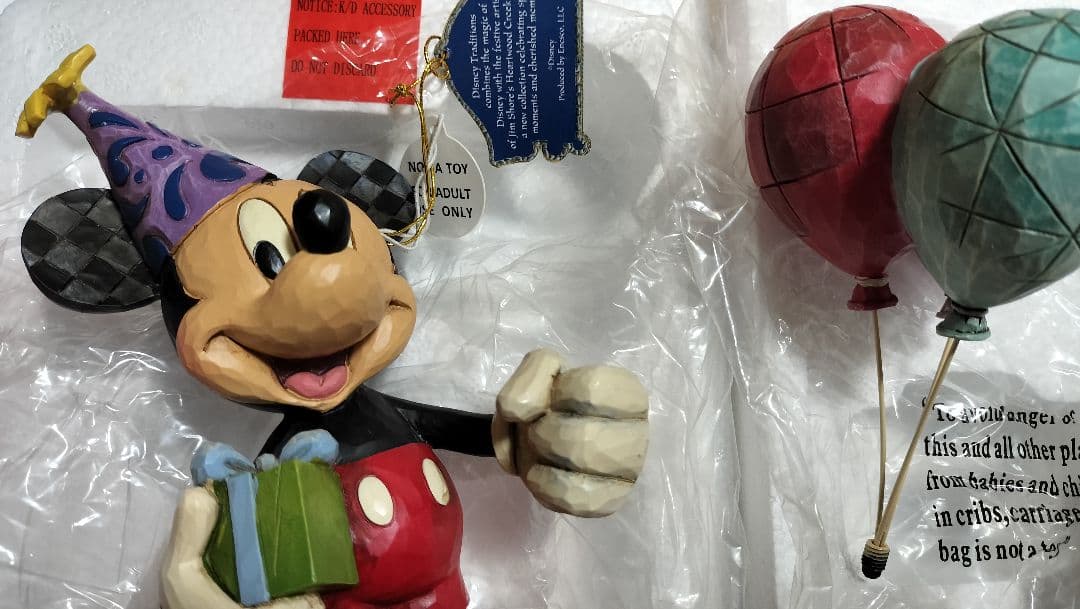 ディズニー　ショーケースコレクション　ミッキーマウス　お祝い　風船　ジム・ショア
