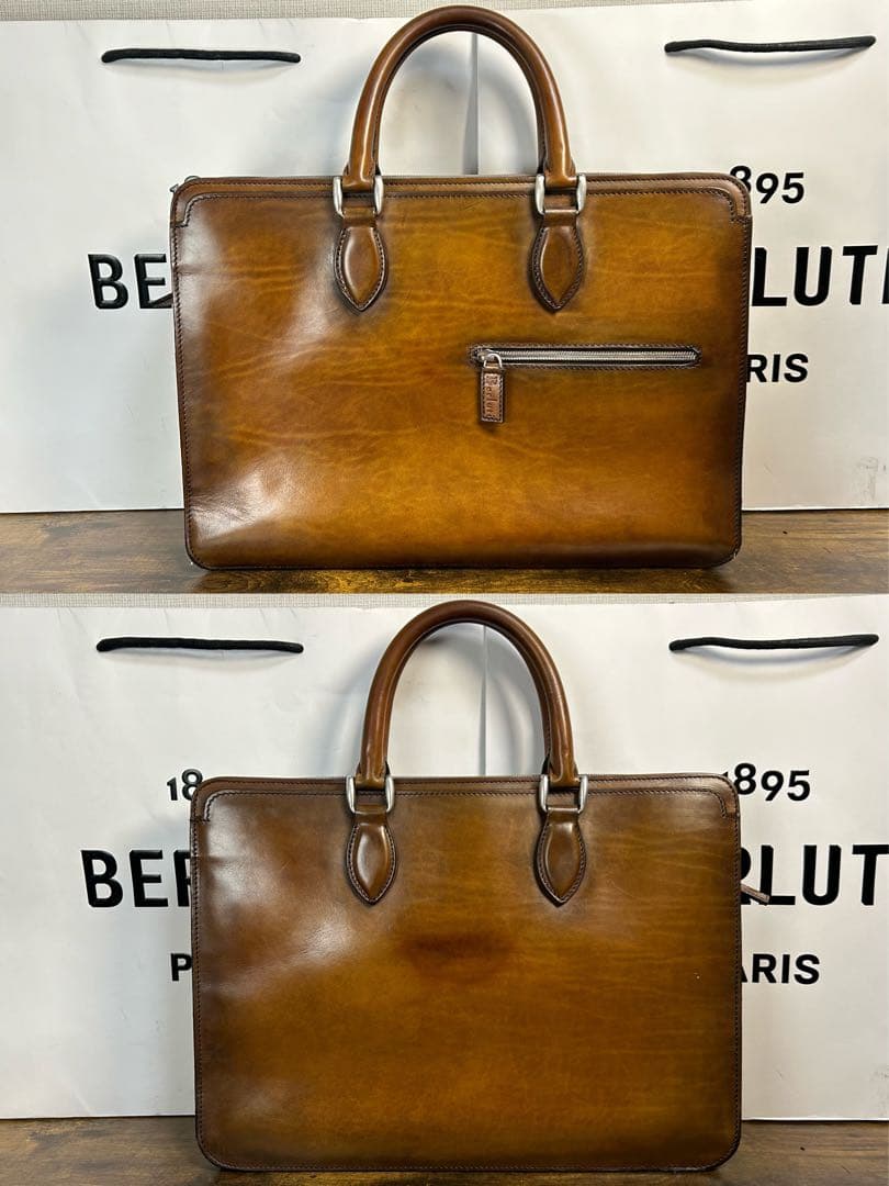 美品 Berluti アンジュール　ヴェネチアレザー ブリーフケース