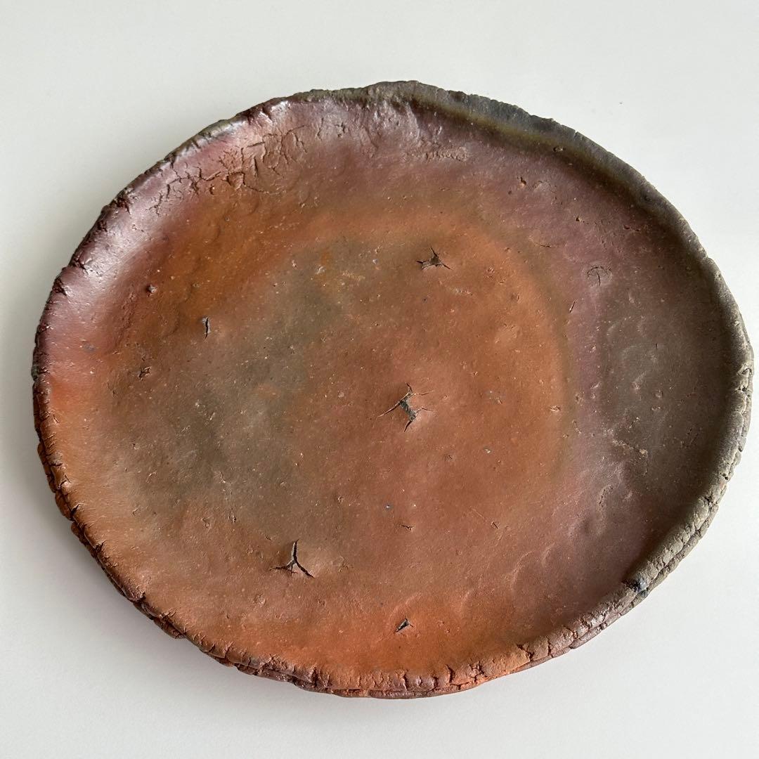 原田拾六 備前 皿 丸皿 共箱