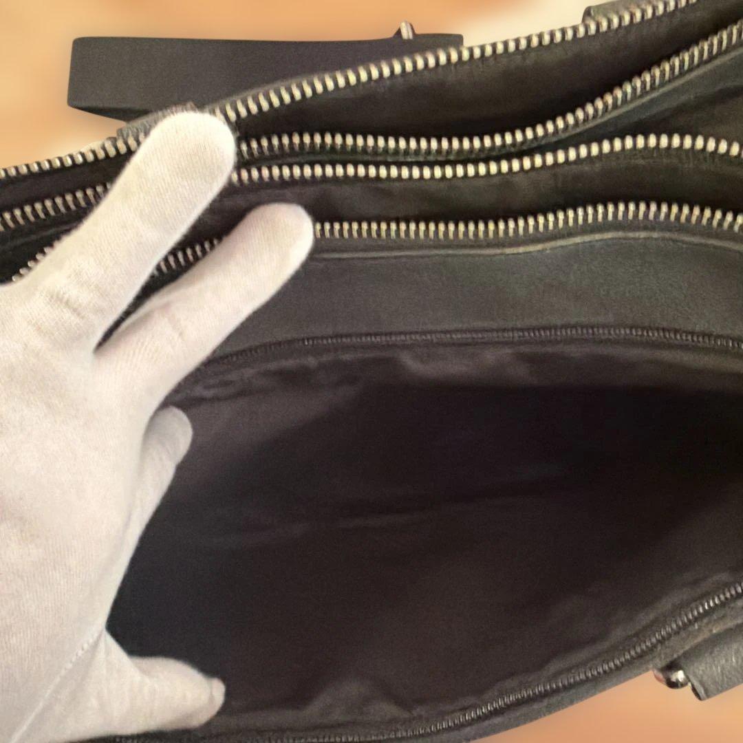 【美品】コーチ　ビジネスバッグ　2way レザー　ブラックカラー