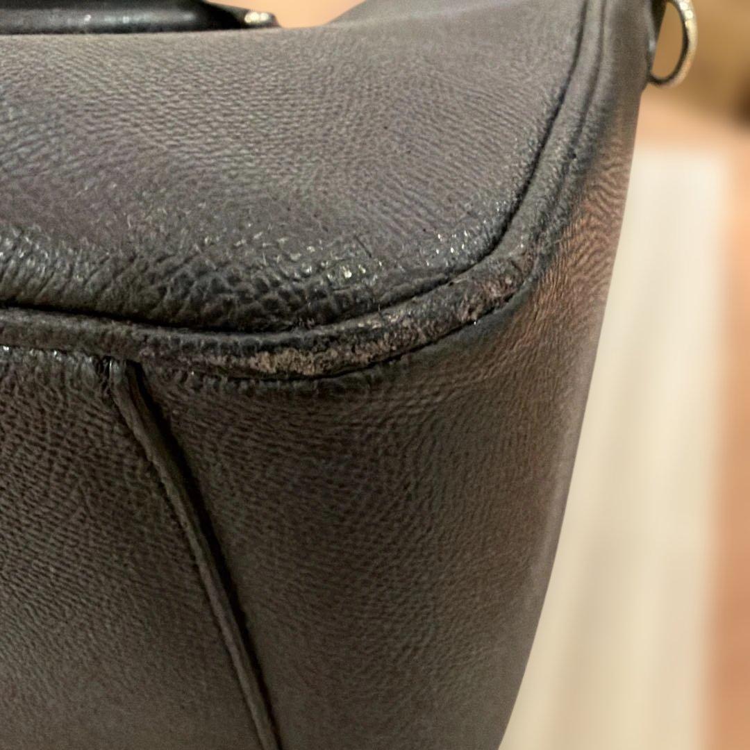 【美品】コーチ　ビジネスバッグ　2way レザー　ブラックカラー