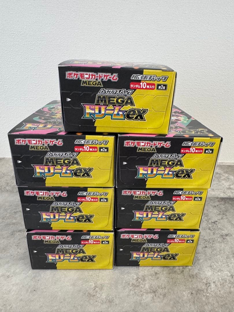 ポケモンカードゲーム MEGAドリームex 7箱セット シュリンクなし