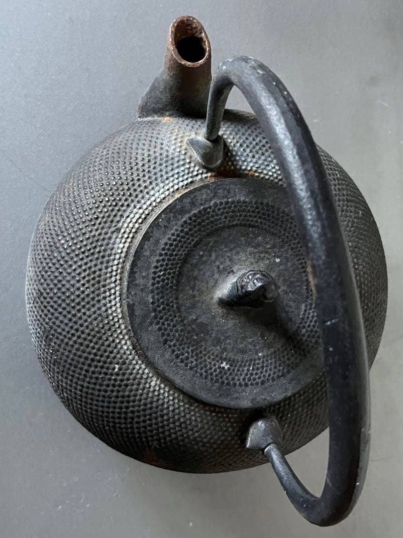 鉄瓶 銘なし 錆 南部鉄器 茶器 やかん ケトル 炉端 囲炉裏